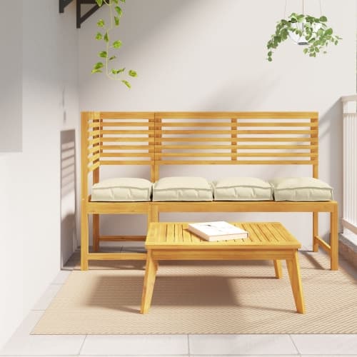 Pallkuddar för sitt 4 st Grädde 40x40x8 cm Oxford tyg