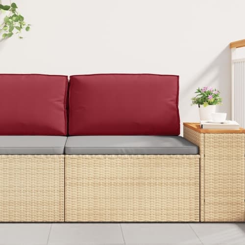 Palletkudde för Ryggstöd Vinröd 80x40x12 cm Oxford Tyg