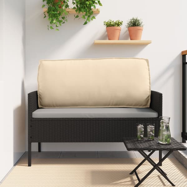 Palletkudde för ryggstöd Beige 120x40x12 cm Oxfordtyg