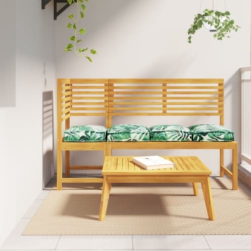 Pallet Kuddar för Sittplats 4 delar Blommönster 40x40x8 cm Oxford Tyg