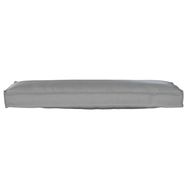 Pallkudde för Bänk Grå 120x40x8 cm Oxford Tyg