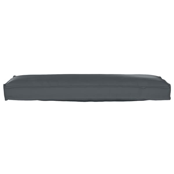 Pallkudde för Bänk Antracit 120x40x8 cm Oxford Tyg