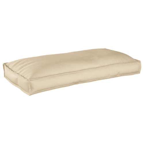 Pallkudde för sitt/ryggstöd beige 120x60x12 cm Oxford tyg