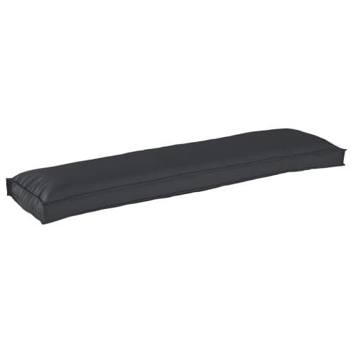 Pallkuddar för bänk 2 st Svart 150x40x8 cm Oxford tyg