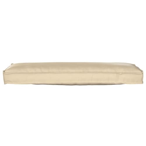 Pallettkudde för bänk beige 120x40x8 cm Oxford tyg