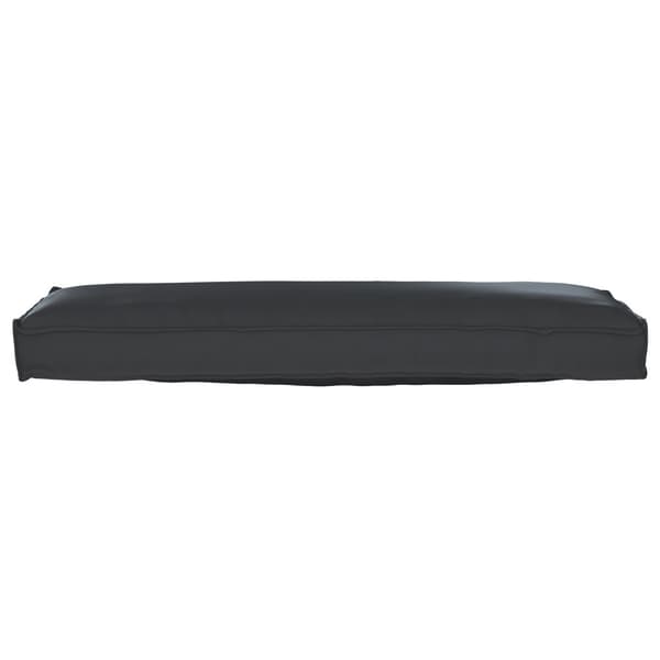 Pallet Kudde för Bänk Svart 120x40x8 cm Oxford Tyg