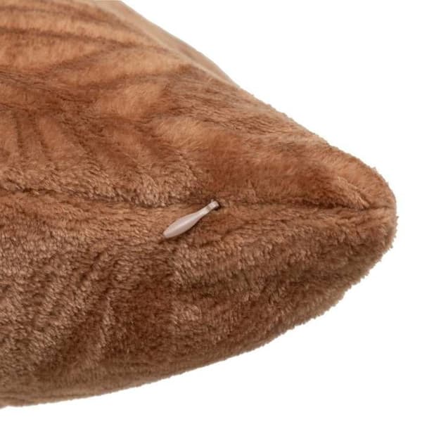 Coussin flanell Ryo rosa terrakotta 40x40cm - Atmosphera inredningsdesign - Brun