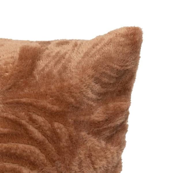 Coussin flanell Ryo rosa terrakotta 40x40cm - Atmosphera inredningsdesign - Brun