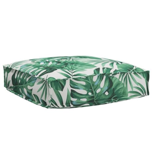 Pallettkuddeset Set om 2 Bladmönster Polyester Pallettkuddeset