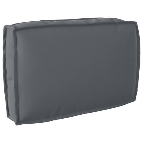 Pallkuddset Set med 2 Antracit Polyester Medium