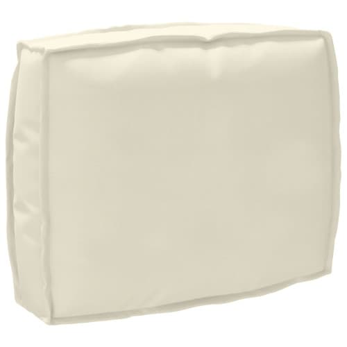 Pallkuddsats Set om 2 Grädde Polyester Stor Avtagbara Fodral