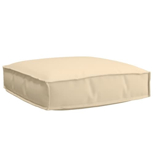 Pallkuddset Set med 2 Beige Polyester Avtagbara överdrag