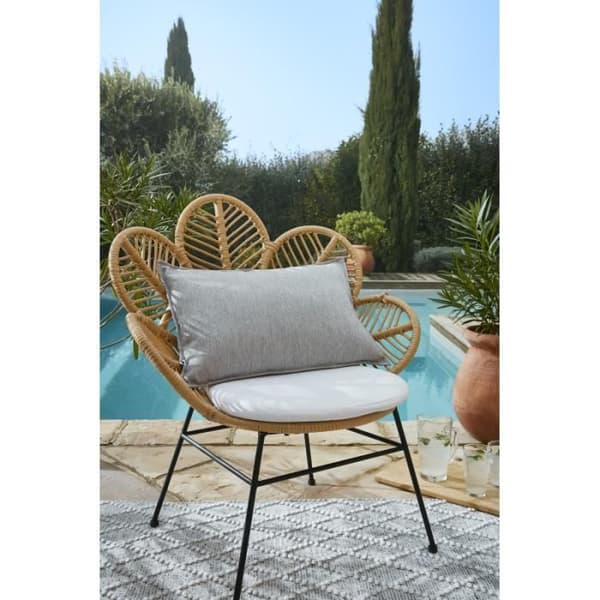 Kuddöverdrag "Naïa Outdoor" alla dimensioner Effekt Papillon - Naïa Galet - Kuddöverdrag 40 x 60 cm