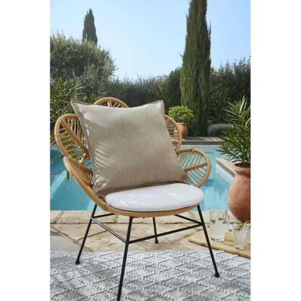 Kuddfodral "Naïa Outdoor" alla mått Effekten av fjärilen - Naïa Sand - Kuddfodral 60 x 60 cm