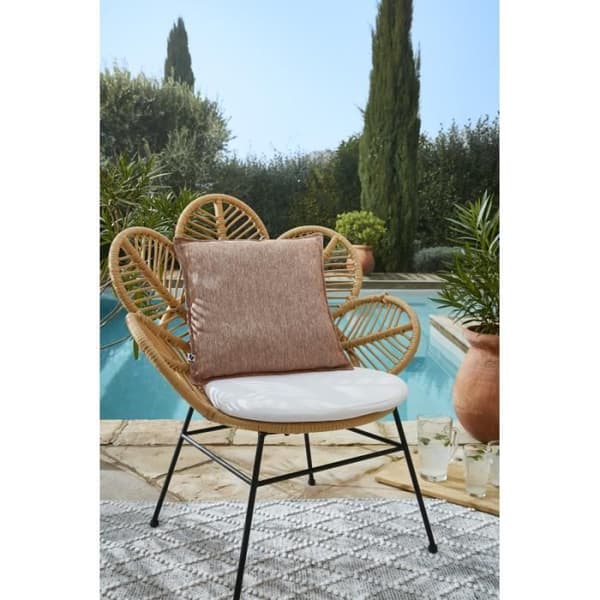 Kuddeöverdrag "Naïa Outdoor" alla dimensioner Fjärilinseffekten - Naïa Korall - Kuddeöverdrag 45 x 45 cm
