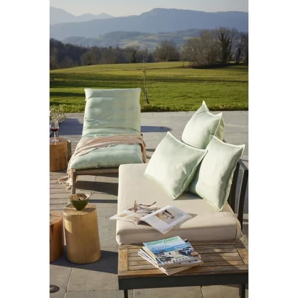 Kuddeöverdrag "Naïa Outdoor" alla storlekar Effekten av fjärilen - Naïa Karibien - Kuddeöverdrag 60 x 60 cm