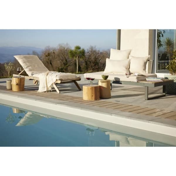 Kuddöverdrag "Naïa Outdoor" alla dimensioner Papperseffekt - Naïa Skum - Kuddöverdrag 40 x 60 cm