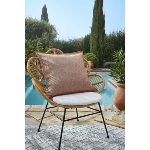 Kuddeöverdrag "Naïa Outdoor" alla dimensioner Effekt av fjäril - Naïa Korall - Kuddeöverdrag 60 x 60 cm