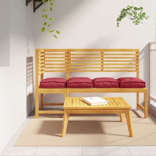 Pallkuddar för sittplatser 4 st Vineröd 40x40x8 cm Oxford-tyg