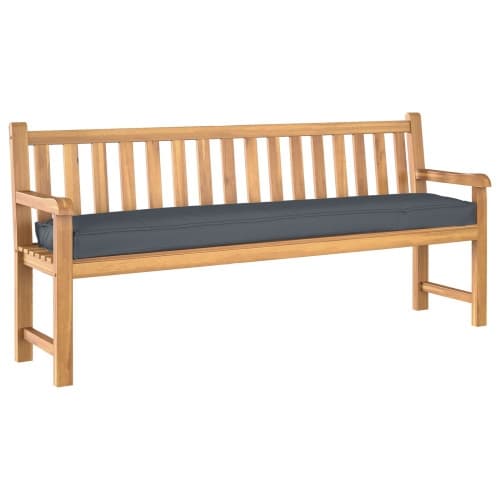 Palletkudde för bänk Antracit 180x40x8 cm Oxford tyg