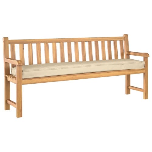 Pallkudd för Bänk Beige 180x40x8 cm Oxford Tyg