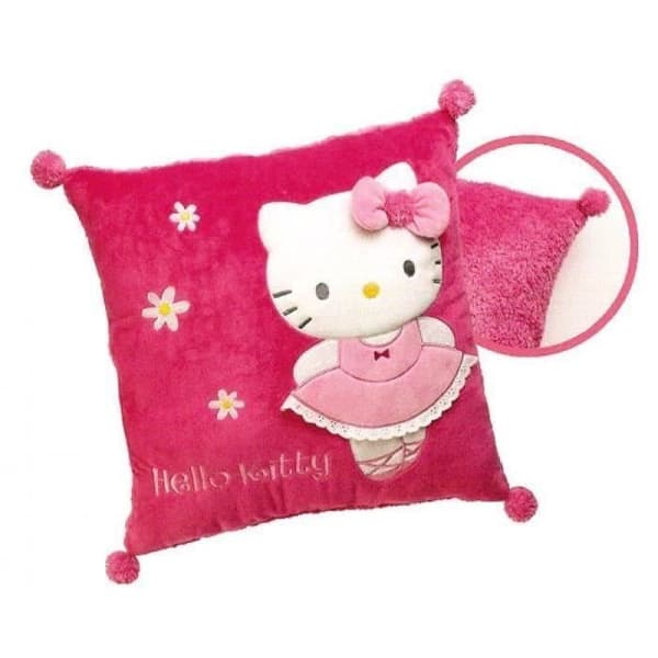 Fun House Hello Kitty fyrkantig kudde 35 x 35 cm för barn