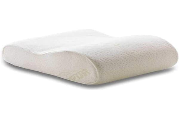 Tempur Kudde - 40010 - Grå resekudde 25 x 31 x 10/7 cm med överdrag