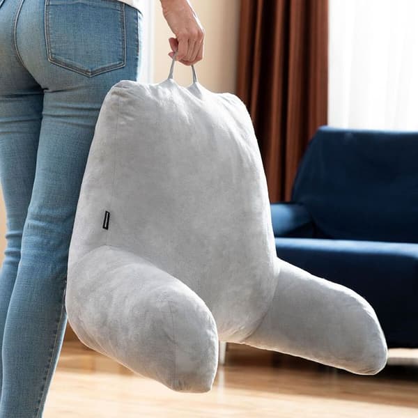 Läsdyna med armstöd - InnovaGoods - Huglow - Grå - 90x45x20 cm - Ergonomisk