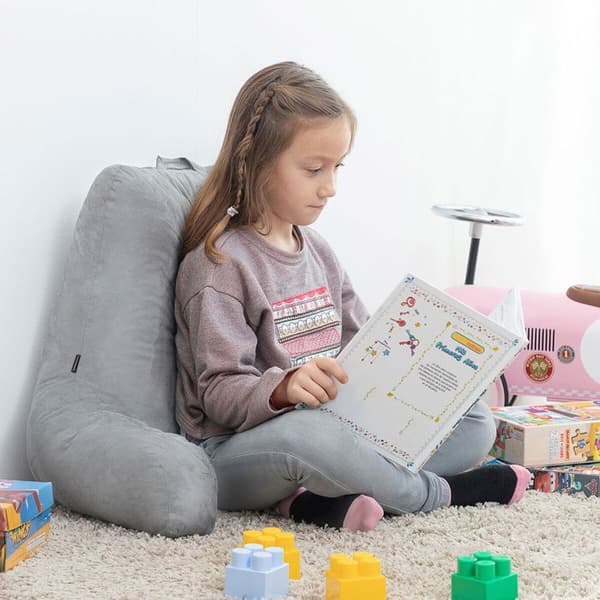 Läsdyna med armstöd - InnovaGoods - Huglow - Grå - 90x45x20 cm - Ergonomisk