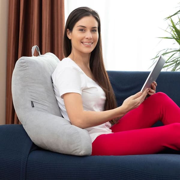 Läsdyna med armstöd - InnovaGoods - Huglow - Grå - 90x45x20 cm - Ergonomisk