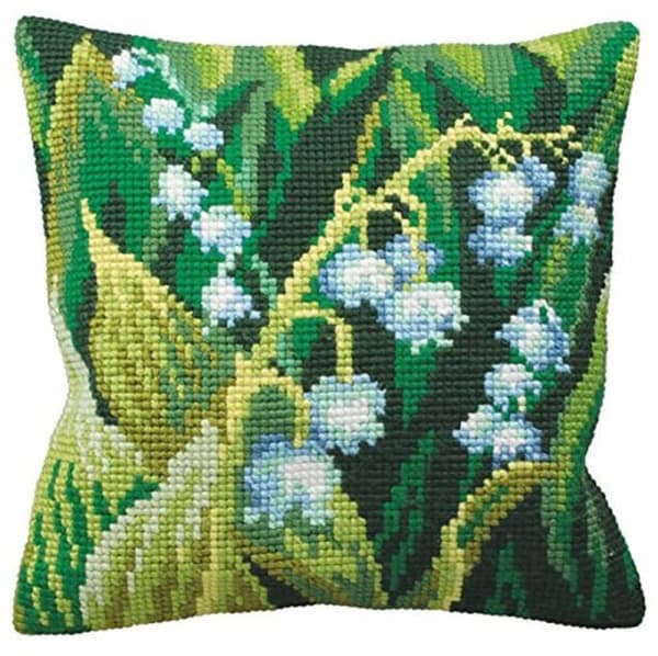 Kuddkonstsamling - CD5120 - 5120 Muguet Gauche Kuddsats med stort hål Flerfärgad bomull 50 x 45 x 0,1 cm