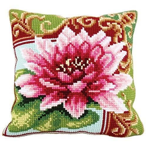Kudde - Konstkollektion - Storslagen Näckros 2 - Flerfärgad - 50 x 45 cm - Inomhus