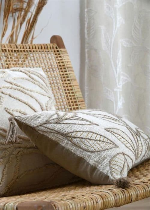 Coussin Atmosphera Dekorativ kudde HEMERA med fransar, 50 x 30 cm