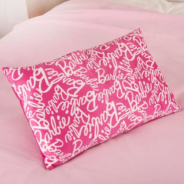Coussin Herding Coussin Barbie, 30 x 50 cm, Dekorativ och mysigt kuddar för barn, 100% polyester, Mjuk Velboa