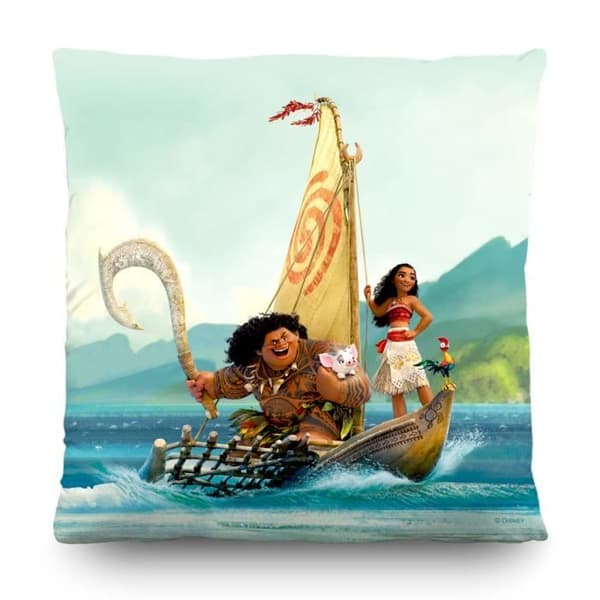 Disney Moana Cartoon kudde, dekorationskudde 40x40 cm / 16x16 tum, 1 st, färgad dubbelsidig - AG Design