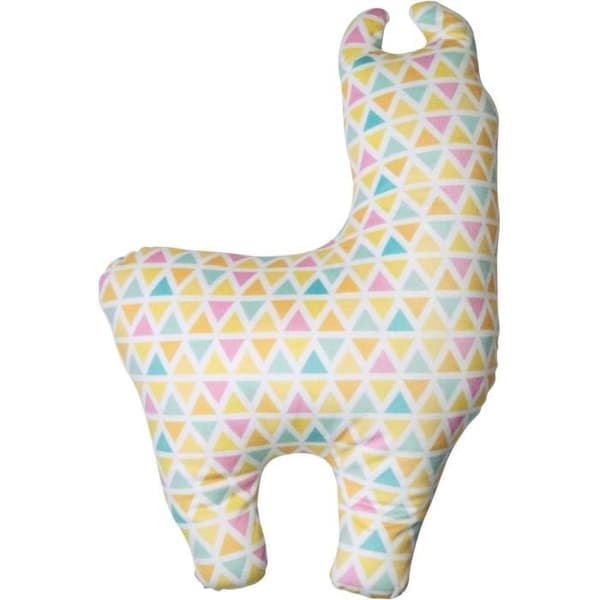 Dekorativ kudde - GRUSS CO - Lama-motiv - 100% Polyester - 42x30 cm - Rolig present