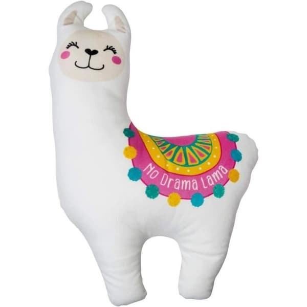 GRUSS CO Kudde i Plysch Lama Mönster - 100 Polyester - Rolig Present - 46503