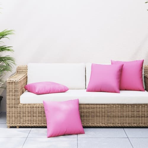 Spridande kuddar 4 st Rosa 40x40 cm Tyggdynor