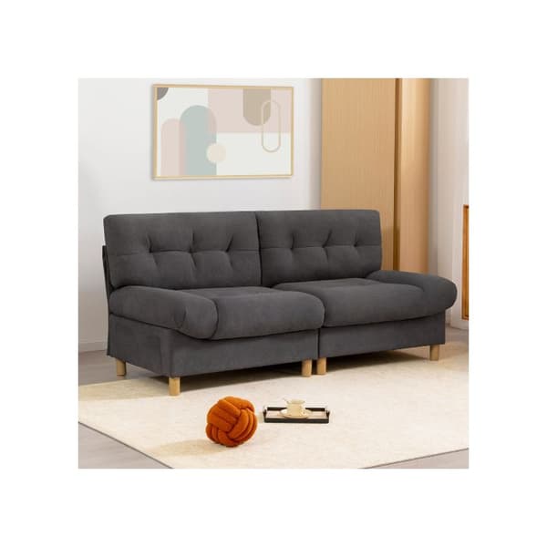 Samtida design: lyxig soffan i molnform i teddyvelour, soffa med stora sittkuddar och kuddar.