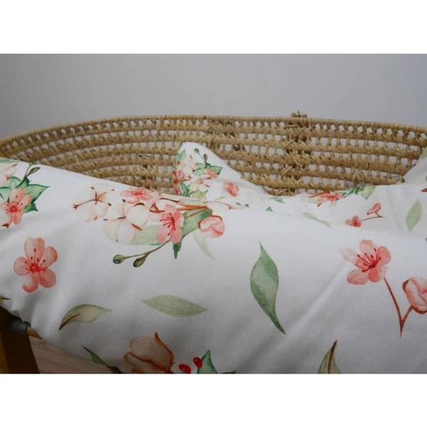 Coussin Bocioland BOC0423-ÖRNGKUDDE BAMBUS 40X60CM BLOMMAR