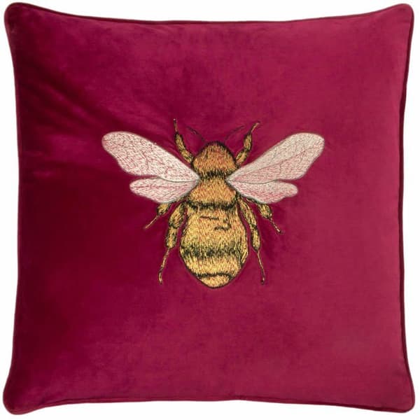 Paoletti kuddfodral - HORTUS/CC3/FUS - Hortus kudde, sammet, Fuschia, 50 x 50 cm