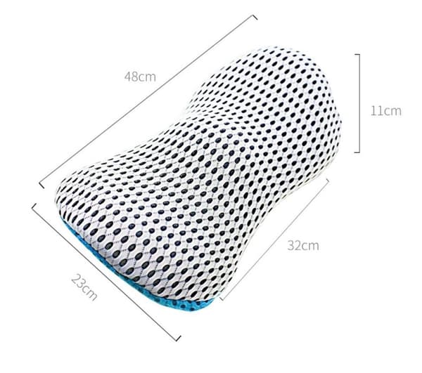 Lollanda Selkätyyny, ergonominen, hengittävä, muistivaahtomuovi, mukava, selkänoja työtuolille ja autolle