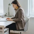 Miniatyrbillede 5 af 8: Lollanda Ryghynde, ergonomisk, åndbar, memoryskum, komfortabel, ryglæn til kontorstol og bil