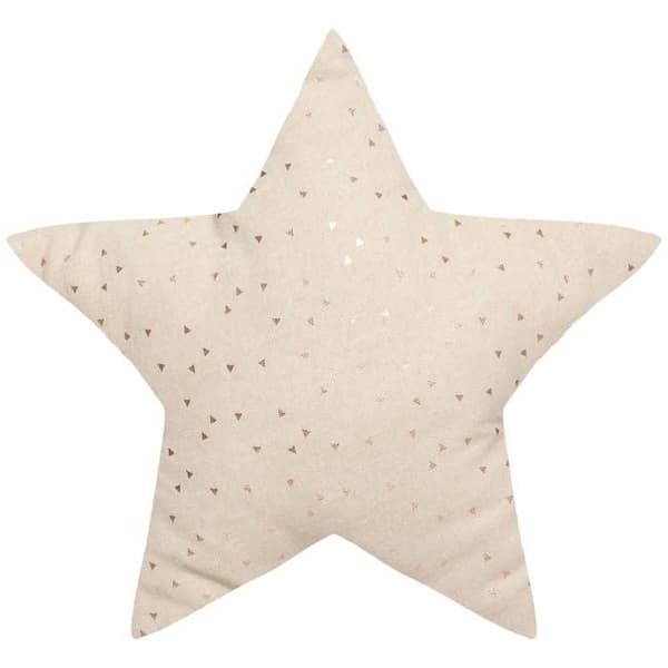 "Berlingot" stjärna barnkudde - bomull - beige - 40x40 cm - Beige - Atmosphera inredningsarkitekt