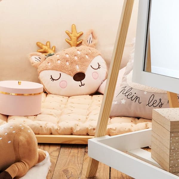 Barnkudde "Biche" 31x38 cm - Brun - Atmosphera createur d'interieur