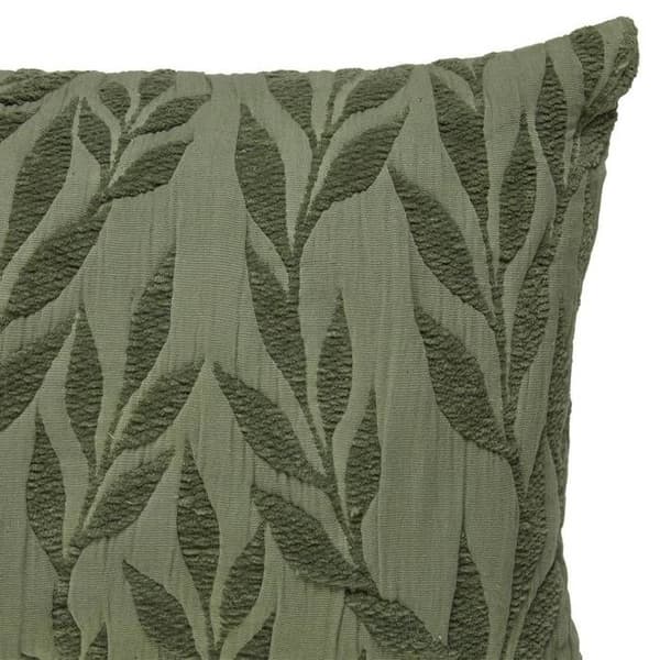 Coussin mönster jacquard "Lehto" bomull ljusgrön 58x38cm - Atmosphera inredningsdesigner - Grön