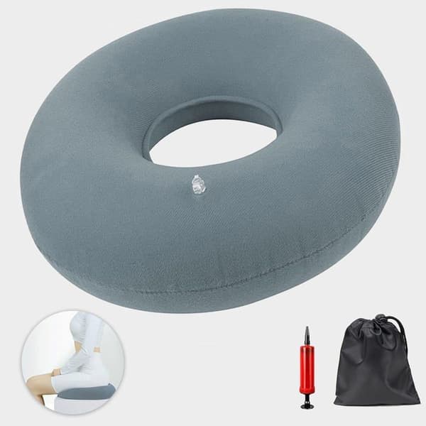 Coussin Jhy, uppblåsbar sittkudde i polyester, för hemorrojder, svanskotsmärtor, graviditet.