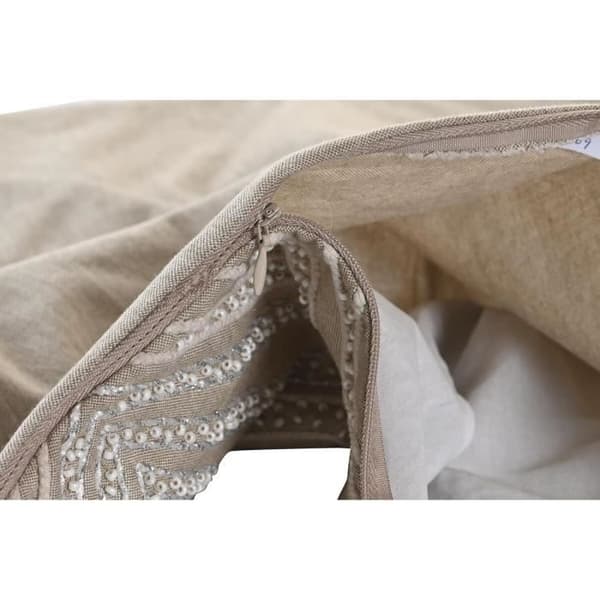 grått kuddfodral 50 x 1 x 50 cm - Färg:NATURLIG