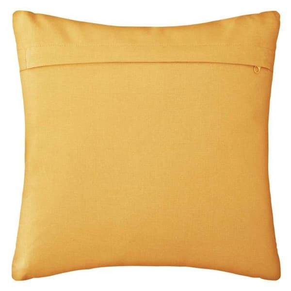Kudde - ottomönster - bomull - ockragul - 38x38 cm - Gul - Atmosphera inredningsarkitekt