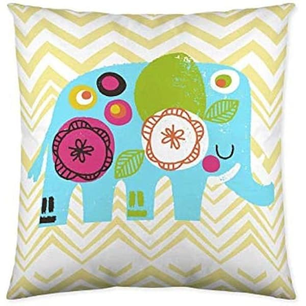 Kuddfodral - COOL KIDS - Funny Jungle - 50 x 50 cm - Flerfärgad - Barnstil